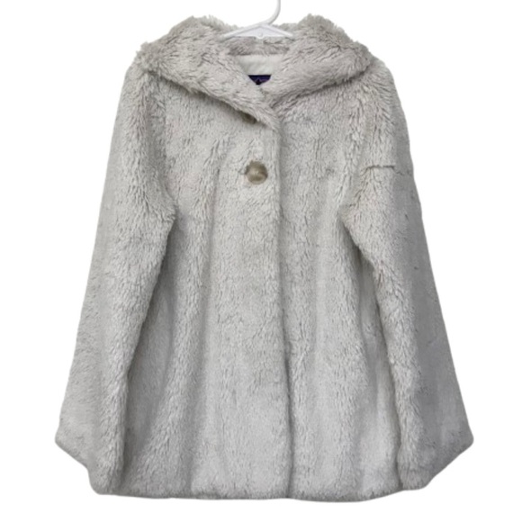 Patagonia Other - Patagonia Pelage Faux Fur Jacket Girls 8 S Youth White Sweater